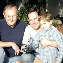 Three generations of the Bollinger family.